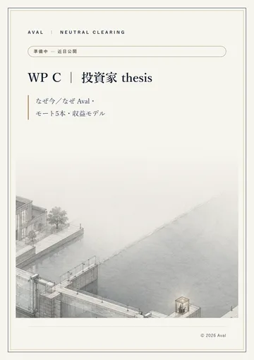 WP C『投資家 thesis』表紙（準備中）